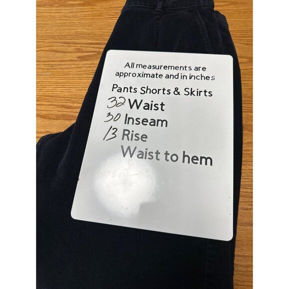 L.L. Bean Black Original Fit Corduroy Pants Women's Size 14MT - Picture 10 of 10